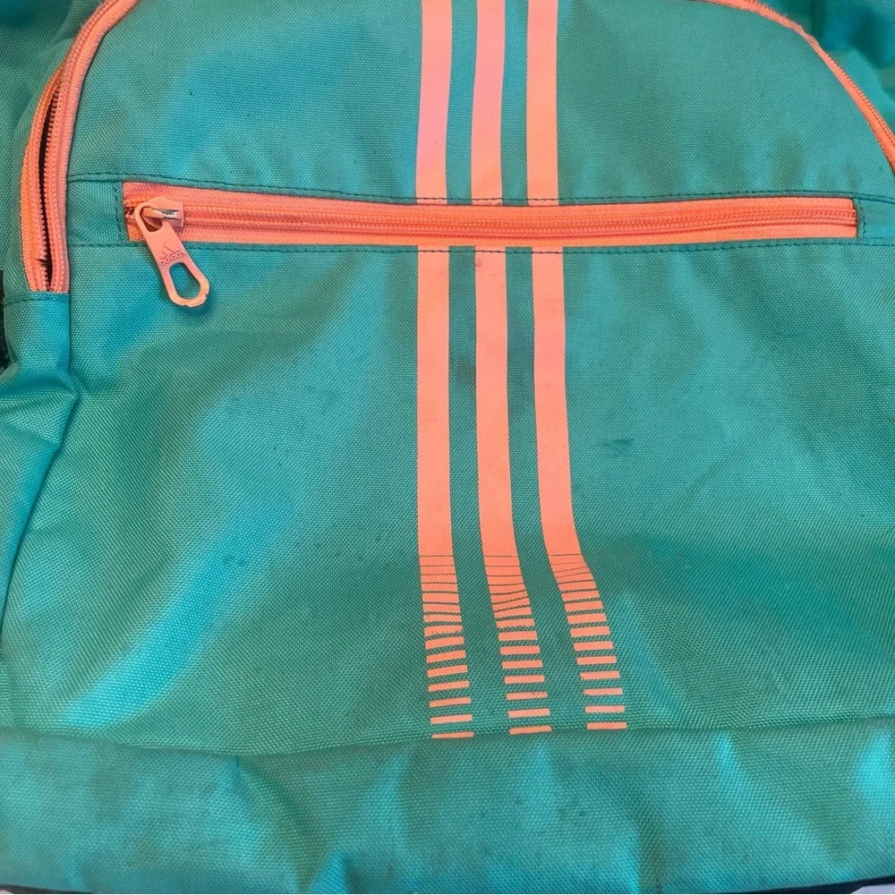 π Retro Style Adidas Backpack - Turquoise and Coral π - Picture 5 of 8